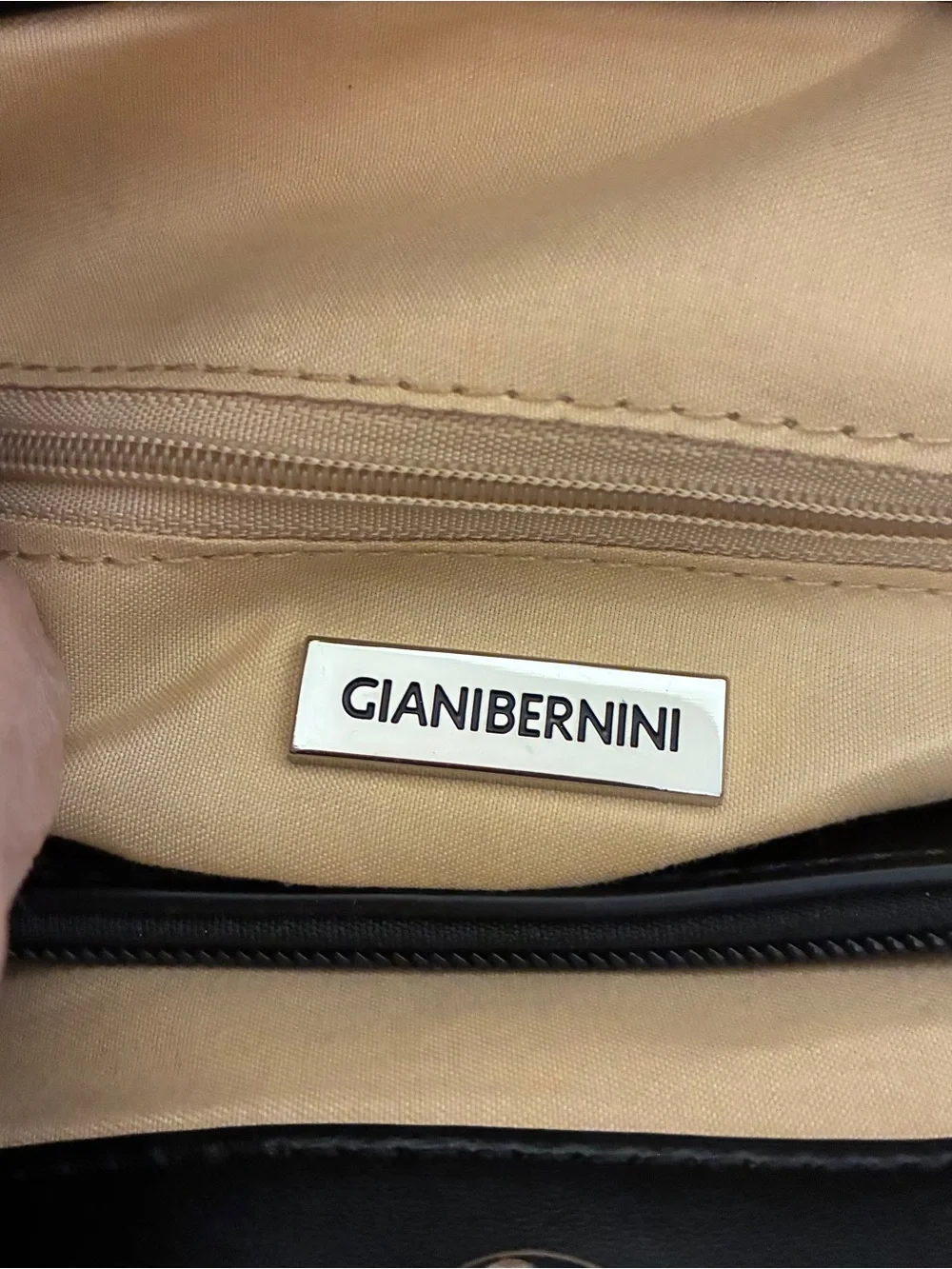 Giani Bernini Red Plaid Tote with Black Trim
